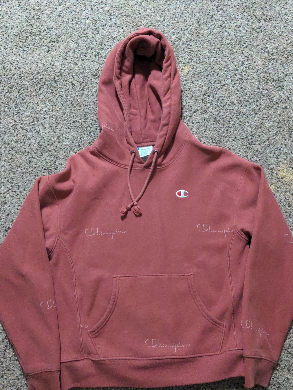 Champion Dusty Rose Logo Pullover Hoodie